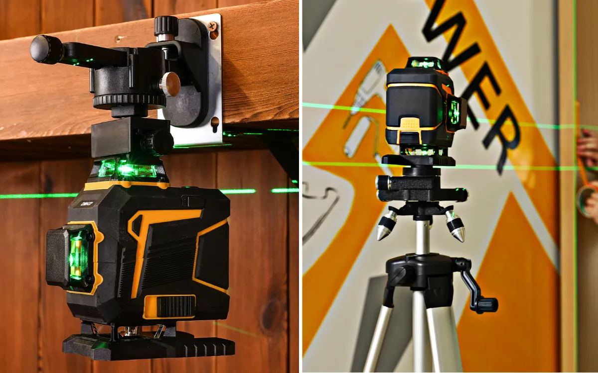 laser 4D do trasowania linii pod zabudowę i montaż elementów wykończeniowych